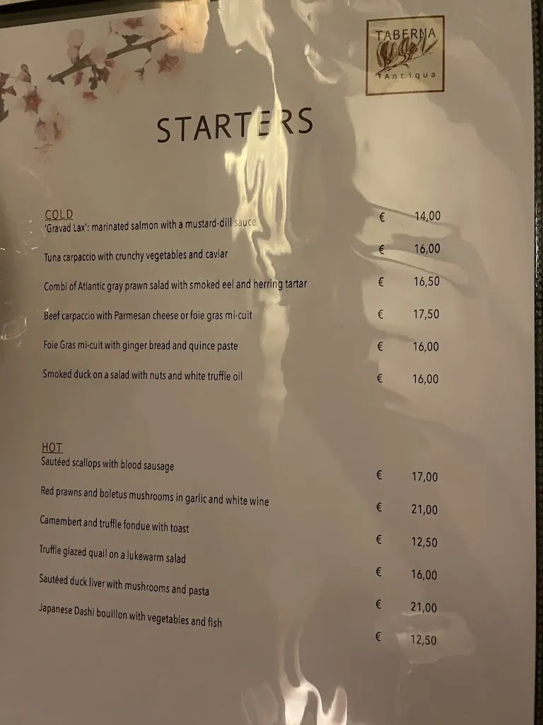 Menu_Restaurant Taberna Antigua_Pedreguer_immagine_2