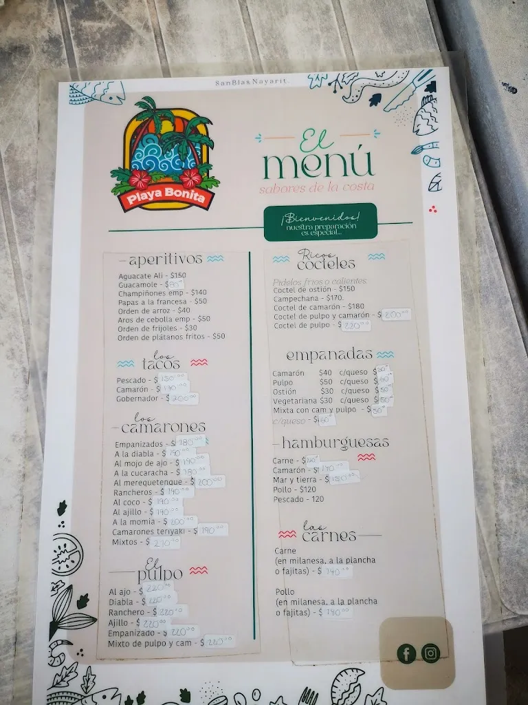 Menu_Restaurante Playa Bonita_San Blas-Canillejas_immagine_3
