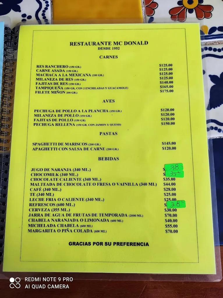 Menu_McDonald Restaurant_San Blas-Canillejas_image_1
