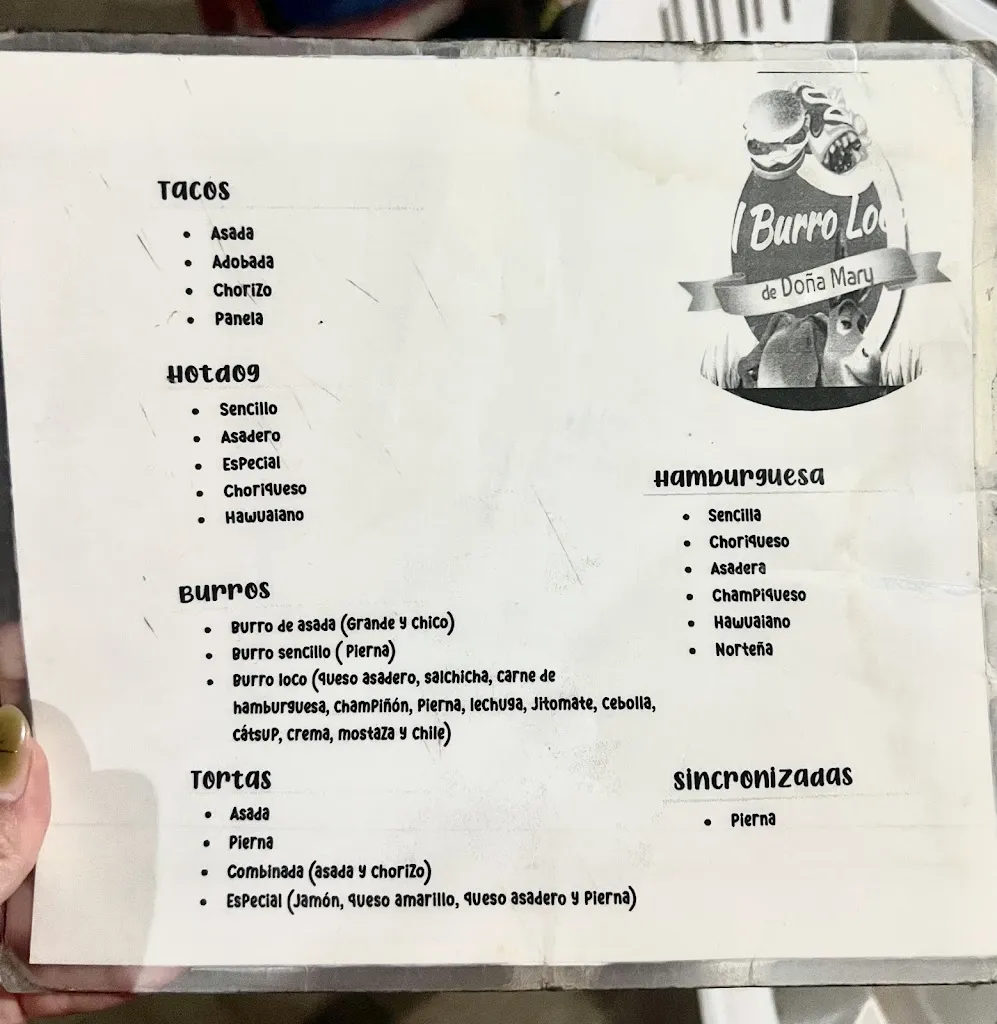 Menu_Burro Loco Doña Mary_San Blas-Canillejas_immagine_1