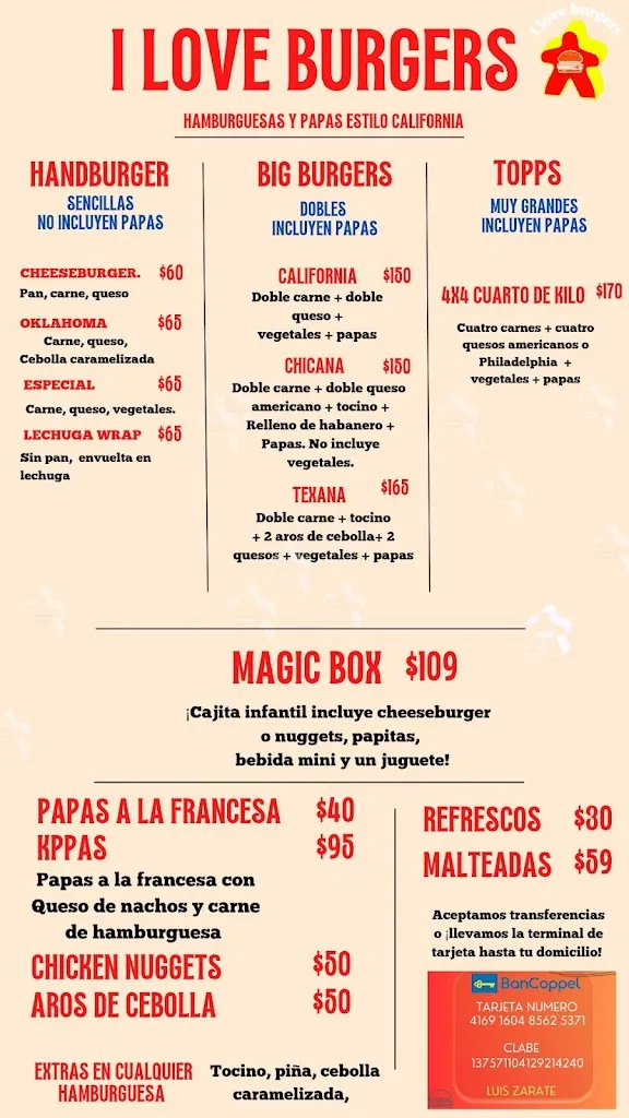 Menu_I LOVE BURGERS_San Blas-Canillejas_image_1