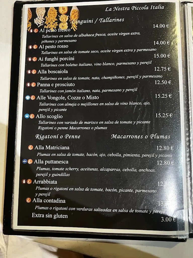 Menu_Trattoria la Nostra Piccola Italia_Torrejón de la Calzada_image_3
