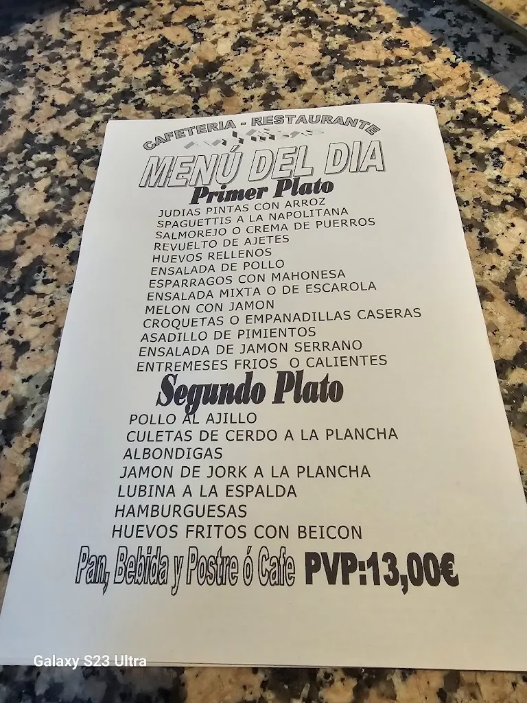 Menu_Bar Restaurante Las Avenidas_Torrejón de la Calzada_image_2