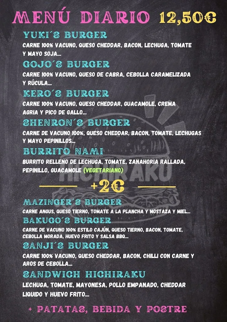 Menu_Hichiraku burger_Torrejón de la Calzada_immagine_2