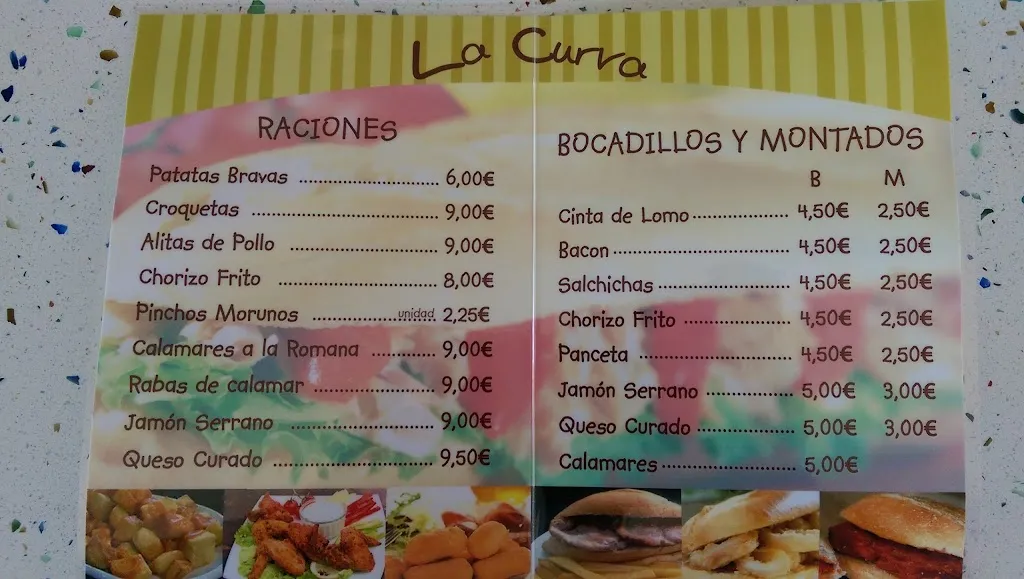 Menu_Bar-Churreria La curva_Torrejón de la Calzada_image_1