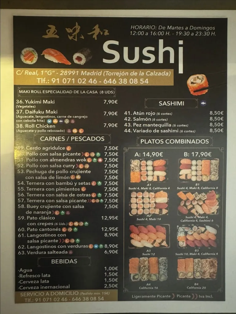Menu_SUSHI_Torrejón de la Calzada_immagine_2