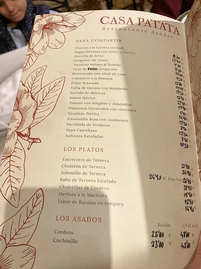 Menu_Mesón Restaurante Antigua Casa Patata_Torrelaguna_image_2