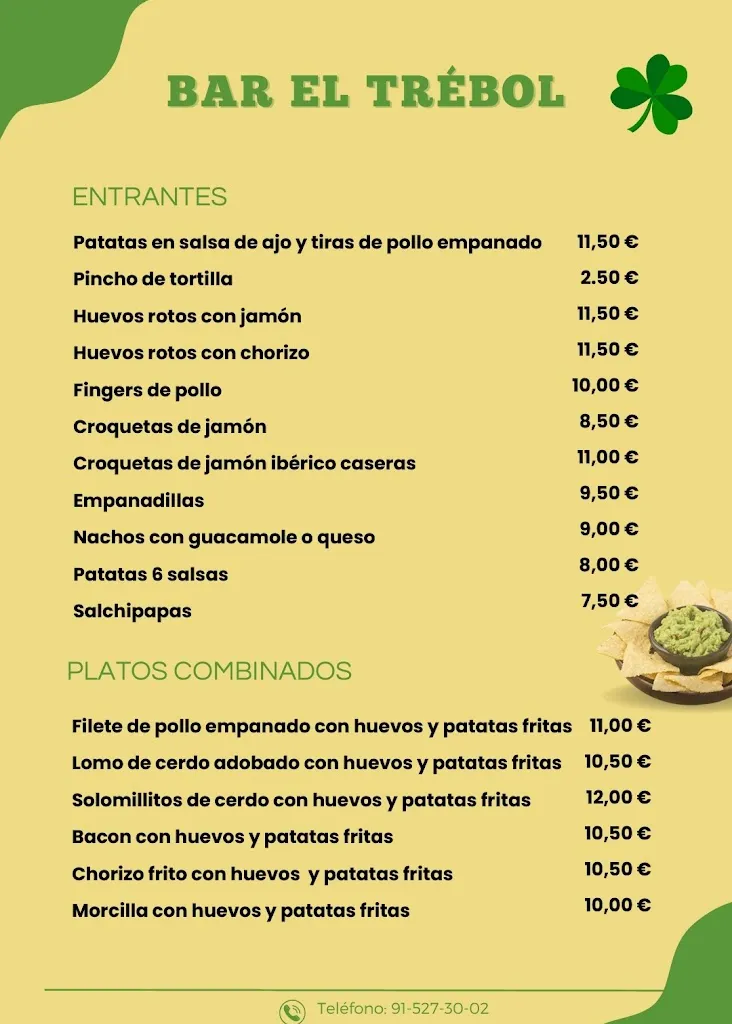Menu_BAR EL TRÉBOL_Torrelaguna_image_2