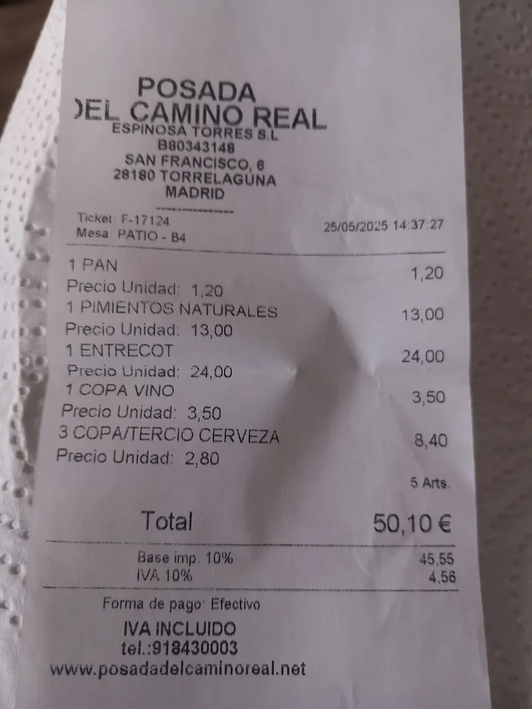 Guillermo García_Hotel Restaurante Posada del Camino Real_Torrelaguna_review