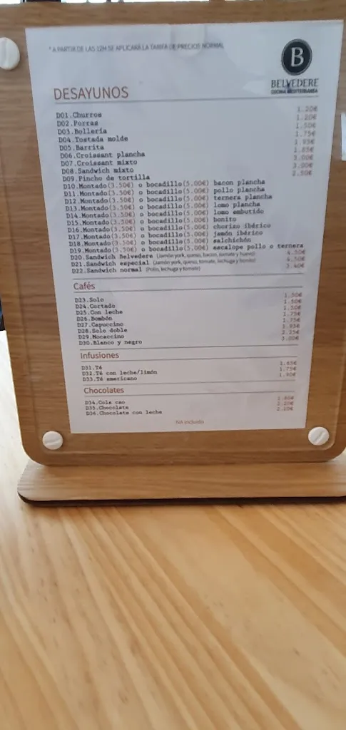 Menu_Belvedere Restaurante en Madrid_Torrelaguna_image_2