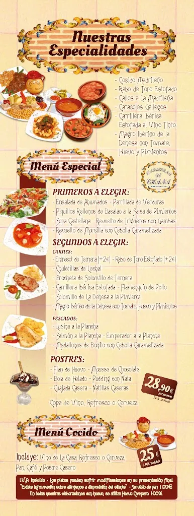 Menu_La Taberna de Chana_Vicálvaro_image_1