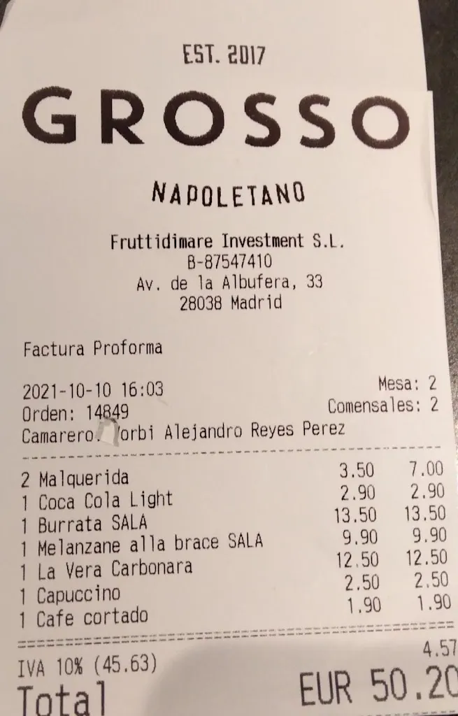 Andreina Vázquez_Grosso Napoletano_Villa de Vallecas_review