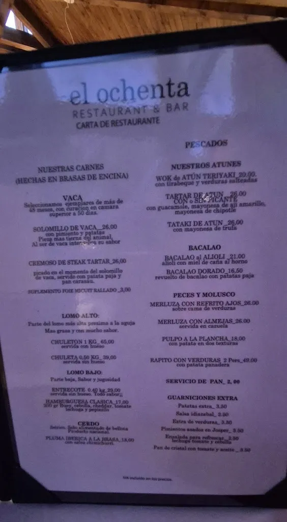 Menu_El Ochenta_Torrelodones_image_4