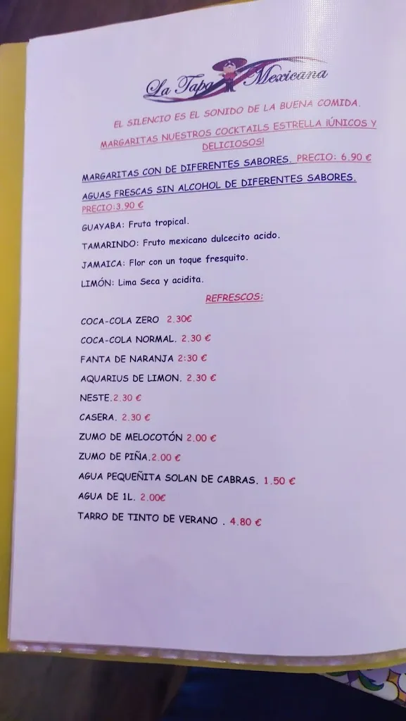 Menu_La Tapa Mexicana_Torrelodones_image_3