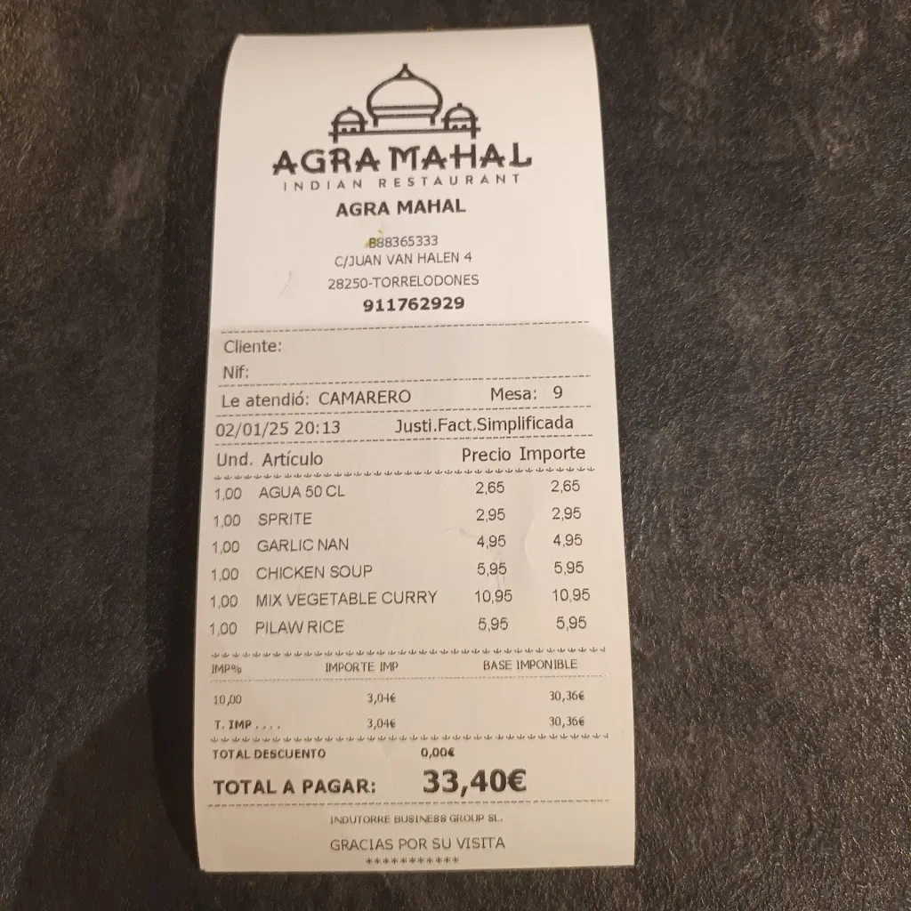 Tina Ka._Agra Mahal | Restaurante indio_Torrelodones_review