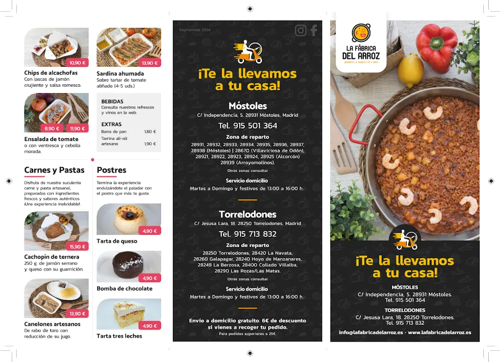 Menu_La Fábrica del Arroz a Domicilio Torrelodones_Torrelodones_image_1