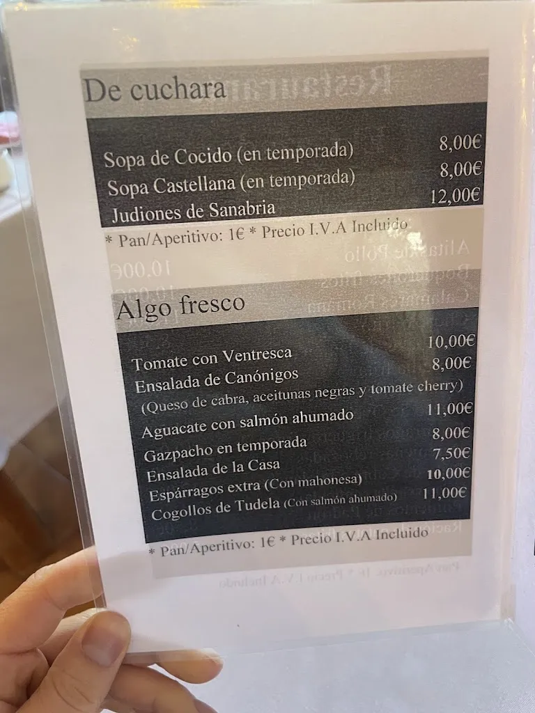 Menu_El Cazador_Torrelodones_immagine_1
