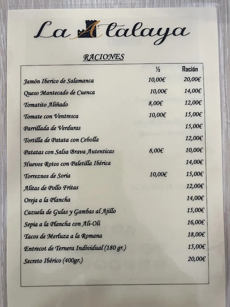 Menu_Bar Restaurante La Atalaya Torrelodones_Torrelodones_image_1