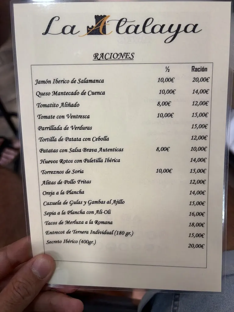 Menu_Bar Restaurante La Atalaya Torrelodones_Torrelodones_image_2