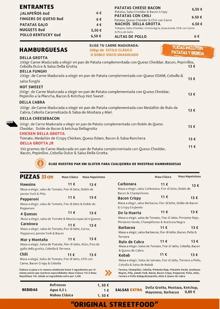 Menu_Della Grotta Streetfood_Villaconejos_image_1