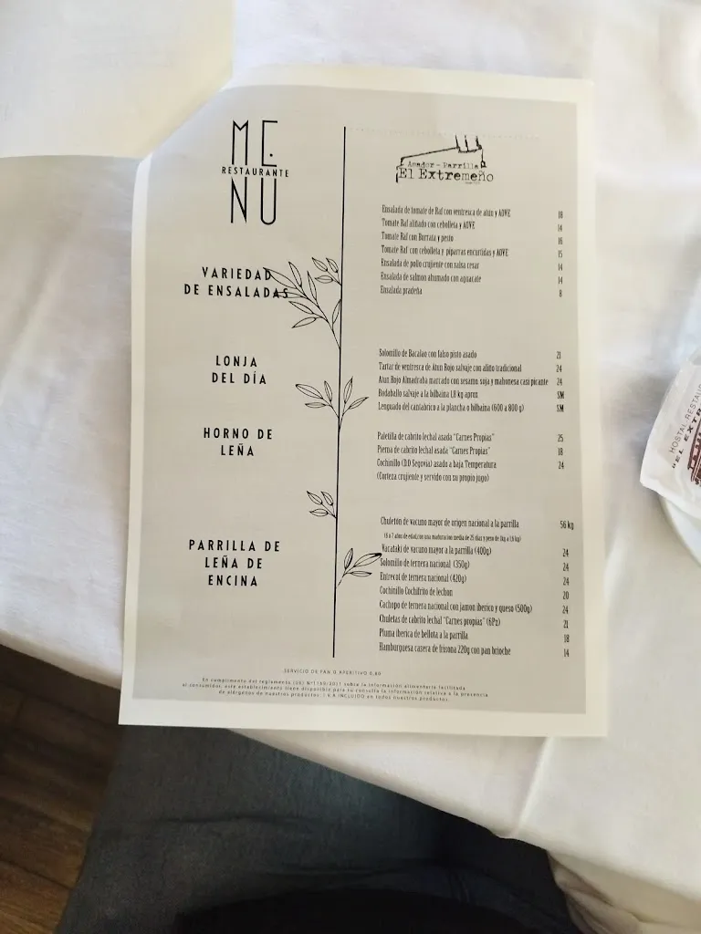 Menu_Mesón Restaurante El Molino_Villa del Prado_image_3