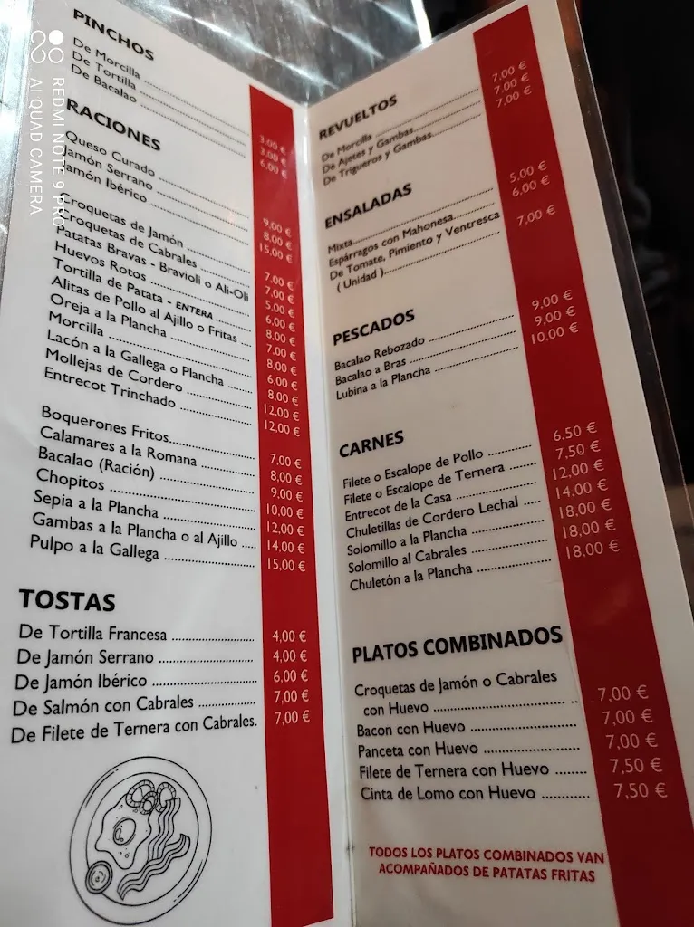 Menu_Bar España_Villa del Prado_image_1