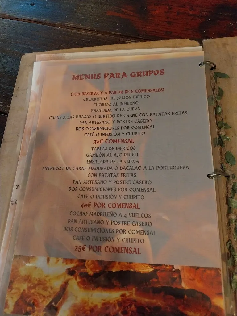Menu_La Cueva de Villamantilla_Villamantilla_image_3