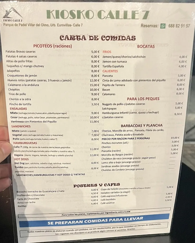 Menü_Bar Parque 7_Villar del Olmo_Bild_1