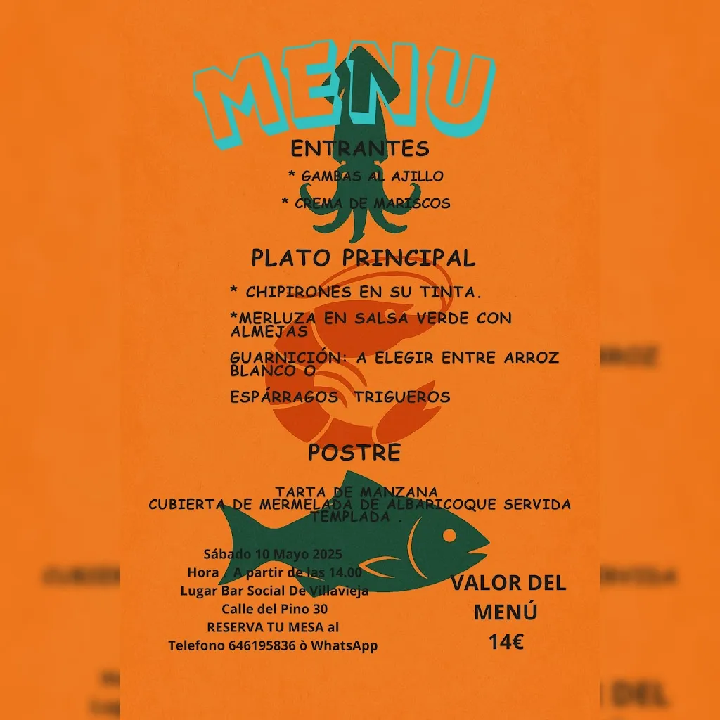 Menü_Bar El Social_Villavieja del Lozoya_Bild_1