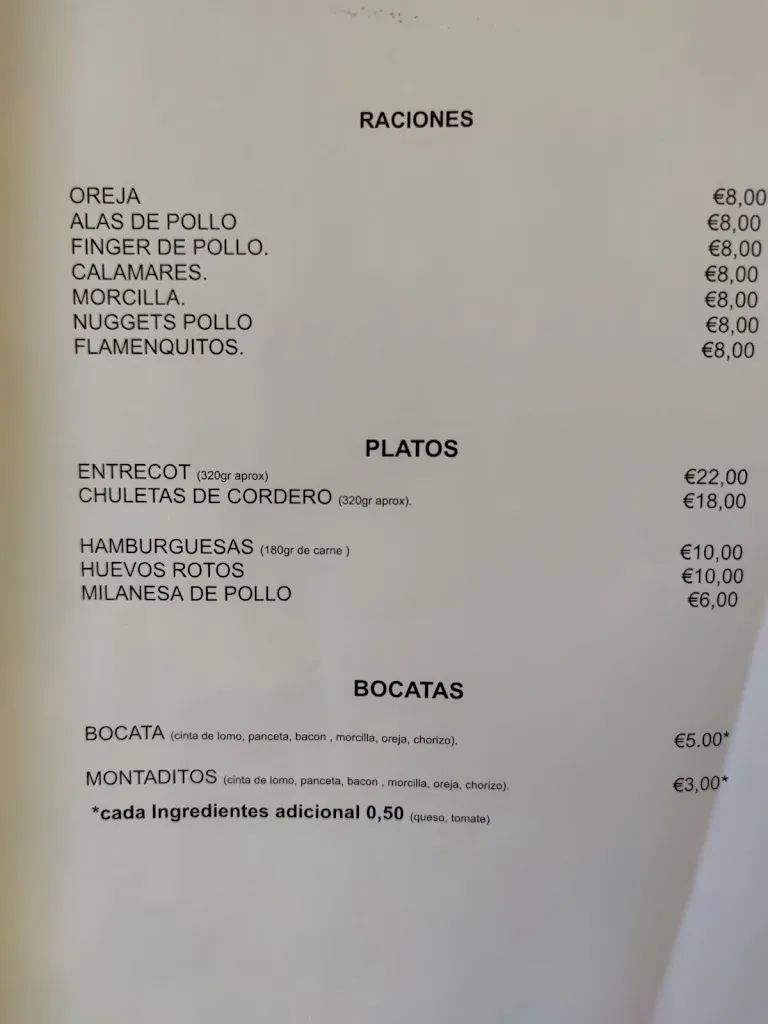 Menü_Bar El Social_Villavieja del Lozoya_Bild_2