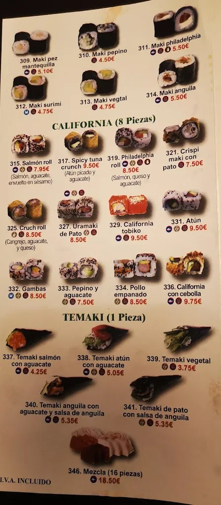 Menu_Restaurante Gran Oleada_Velilla de San Antonio_immagine_1