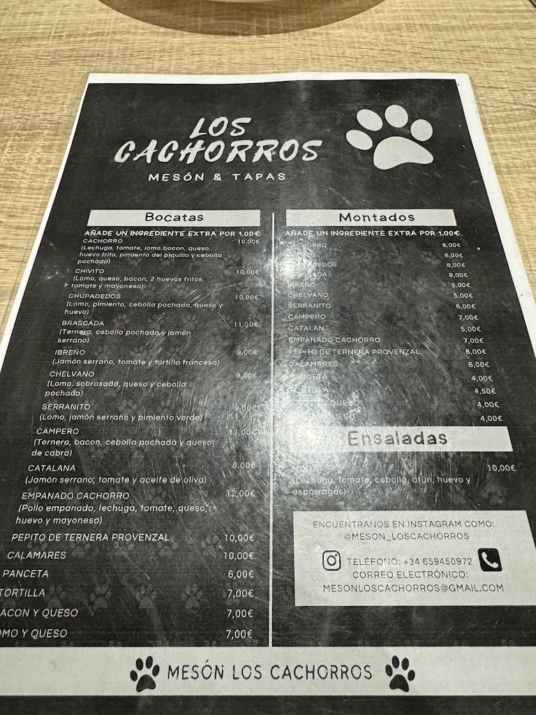 Menu_Mesón Los Cachorros_Velilla de San Antonio_image_2
