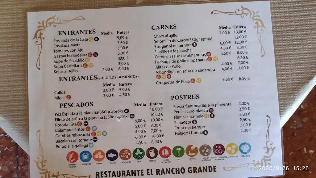 Menu_El Rancho Grande_Alcaucín_image_4