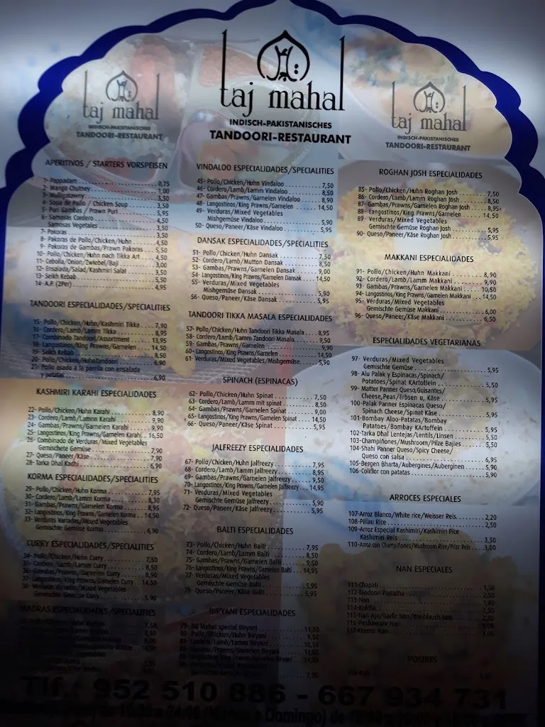 Menu_Restaurante Taj Mahal_Alcaucín_image_3