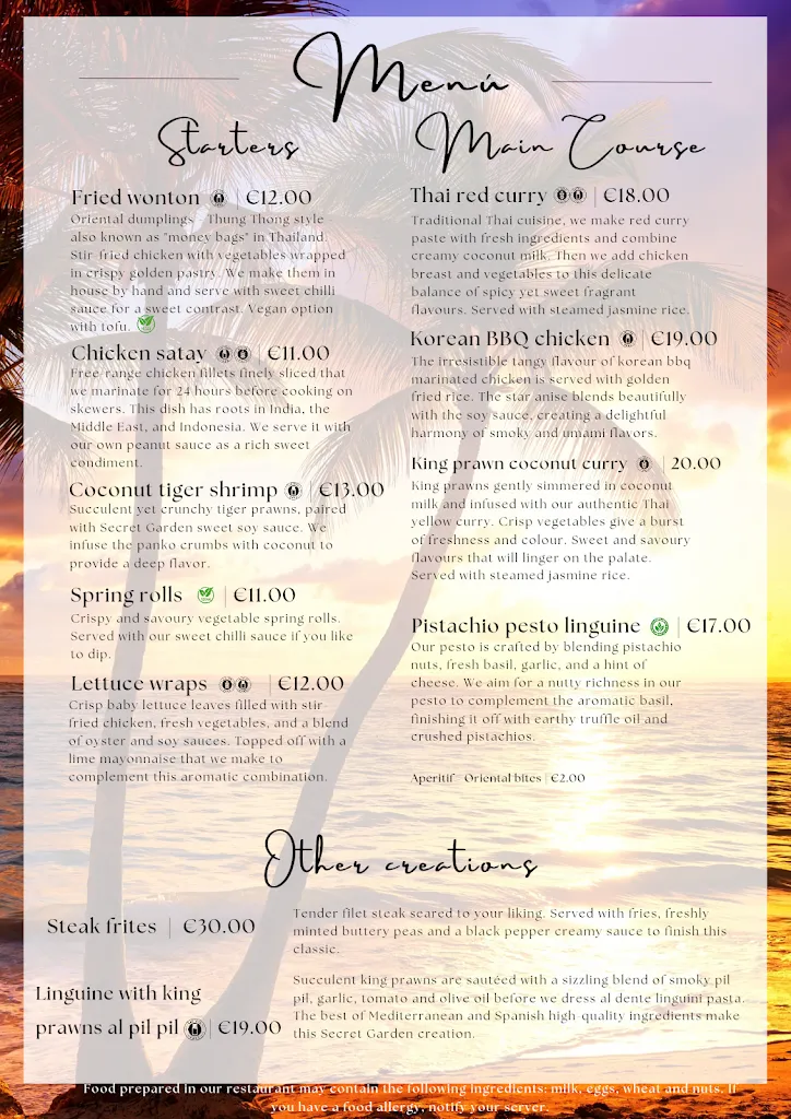 Menu_Secret Garden Restaurant_Alcaucín_image_3