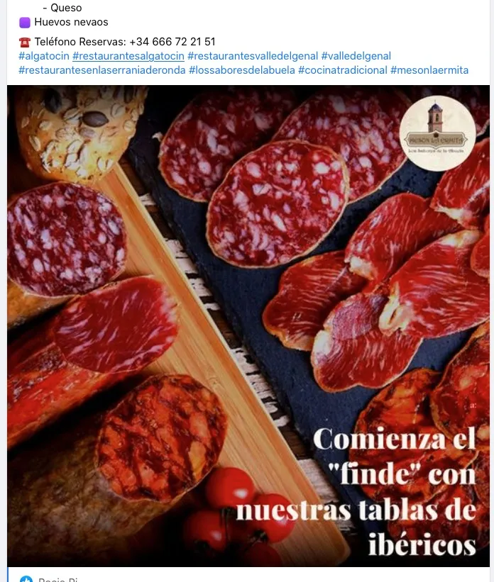 Menu_Mesón La Ermita_Algatocín_immagine_1