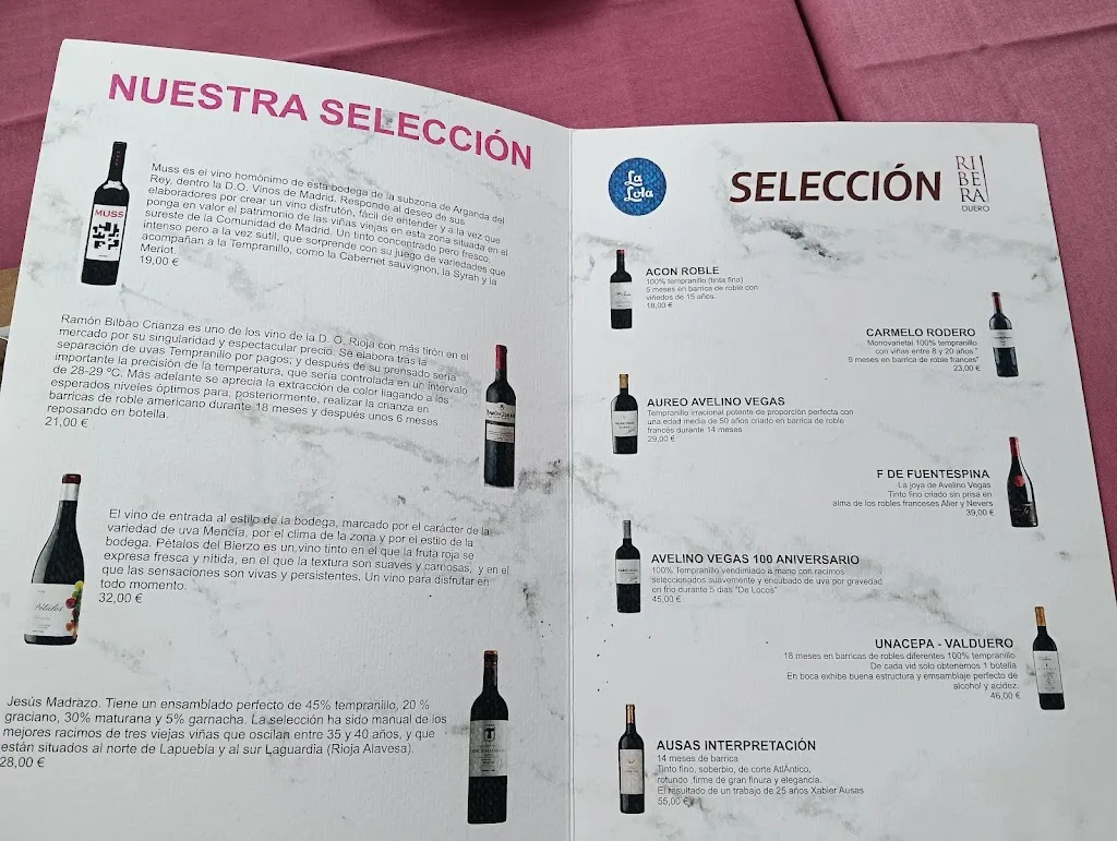 Menu_Restaurante La Lola Valdemoro_Valdemoro_image_1