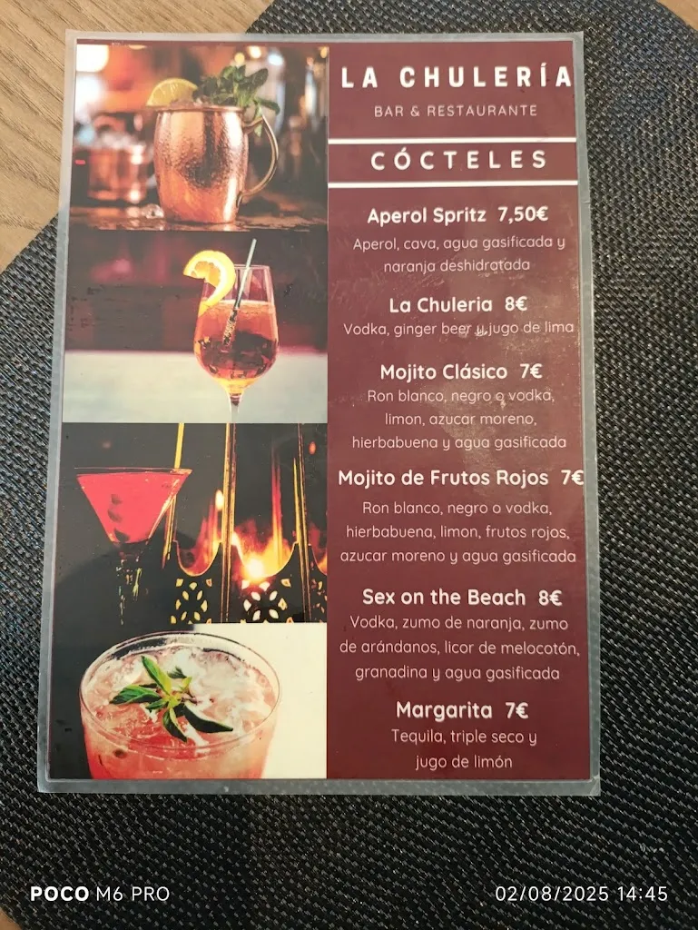 Menu_Restaurante La Chulería_Valdemoro_image_1