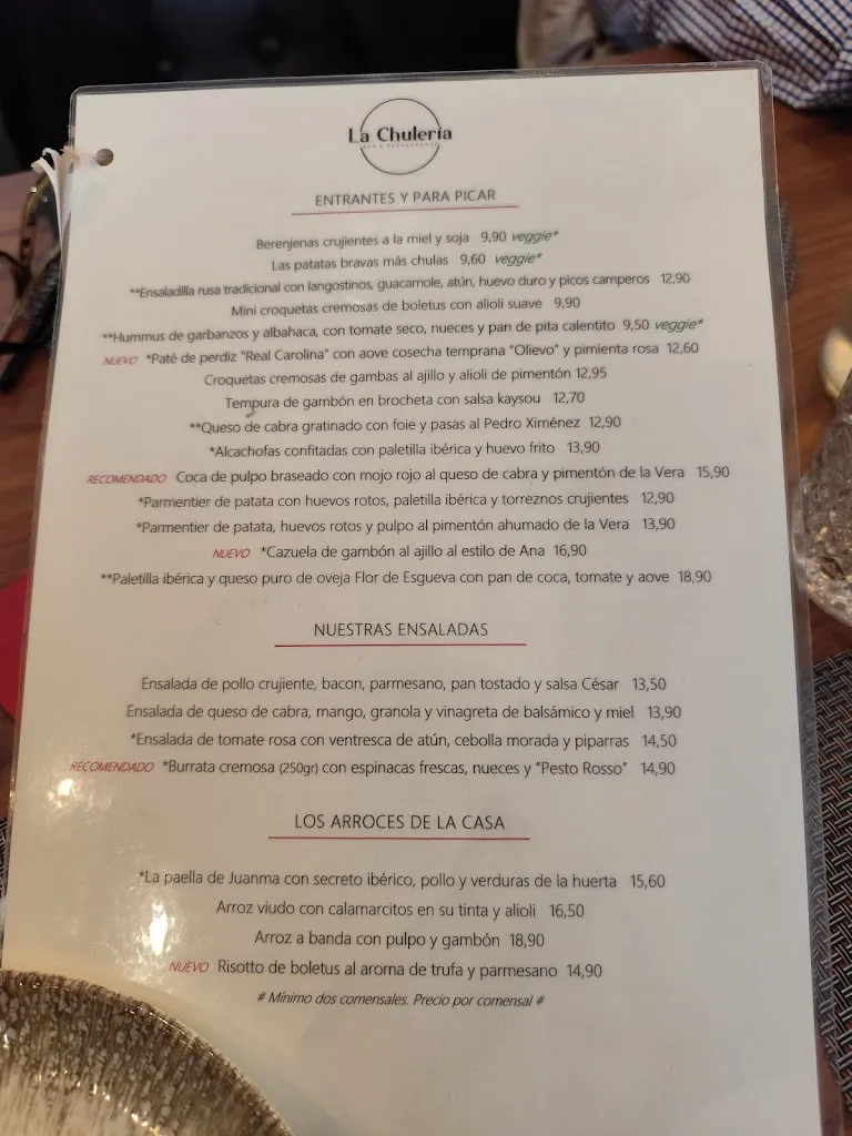 Menu_Restaurante La Chulería_Valdemoro_image_4