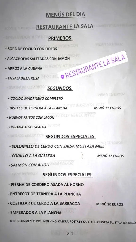 Menu_Restaurante La Sala - menú más barato en Valdemoro_Valdemoro_image_1