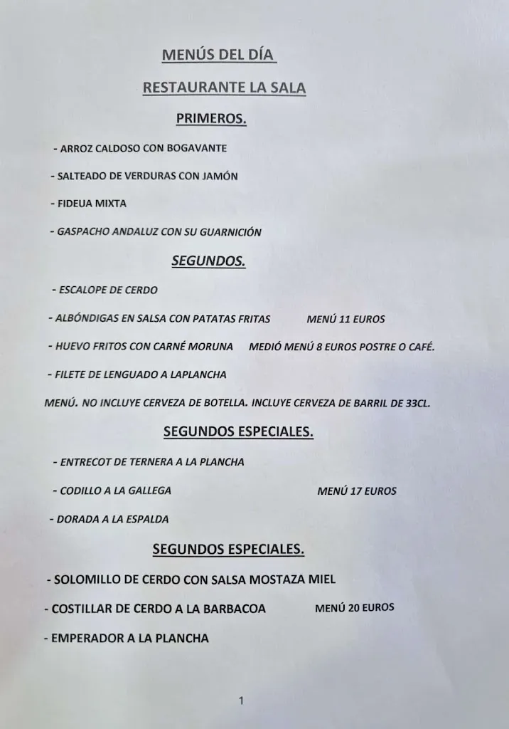 Menu_Restaurante La Sala - menú más barato en Valdemoro_Valdemoro_image_4