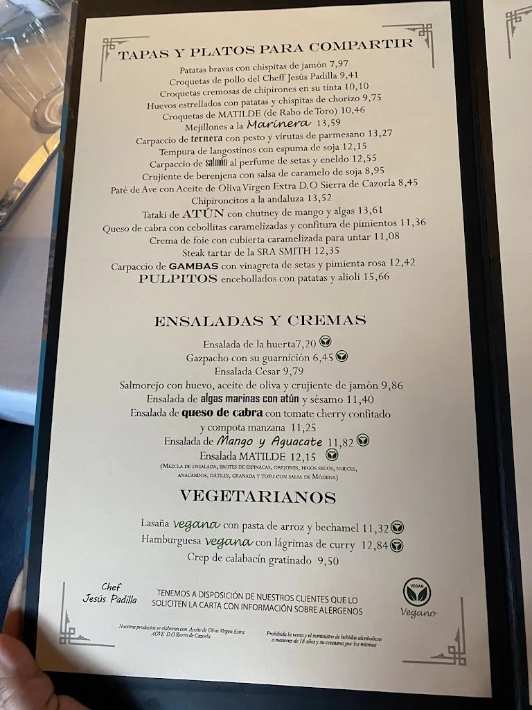 Menu_Restaurante Matilde Valdemoro_Valdemoro_image_1