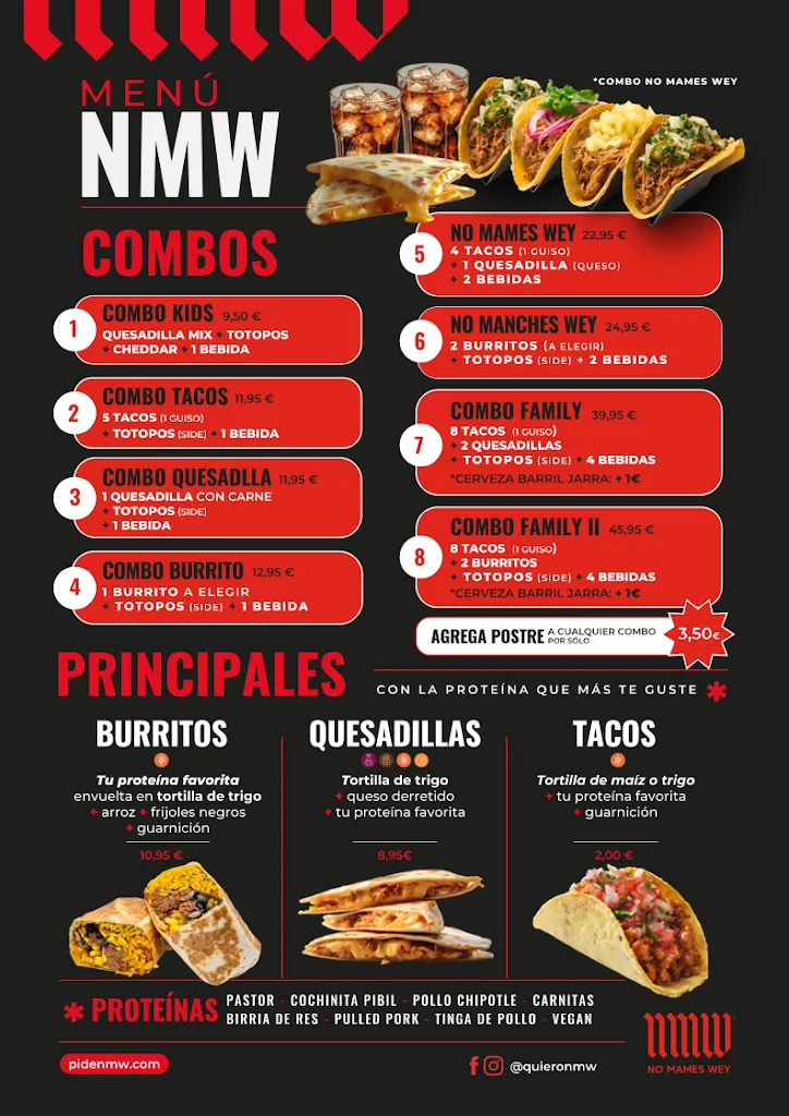 Menu_Tacos No Mames Wey | NMW Valdemoro_Valdemoro_image_1