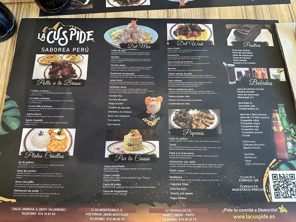 Menu_La Cúspide Valdemoro -Restaurante Peruano_Valdemoro_image_2