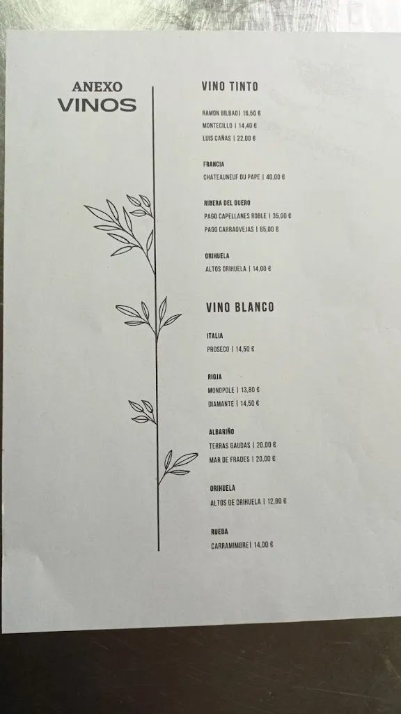 Menü_Restaurante Los Cucalos_Orihuela_Bild_3