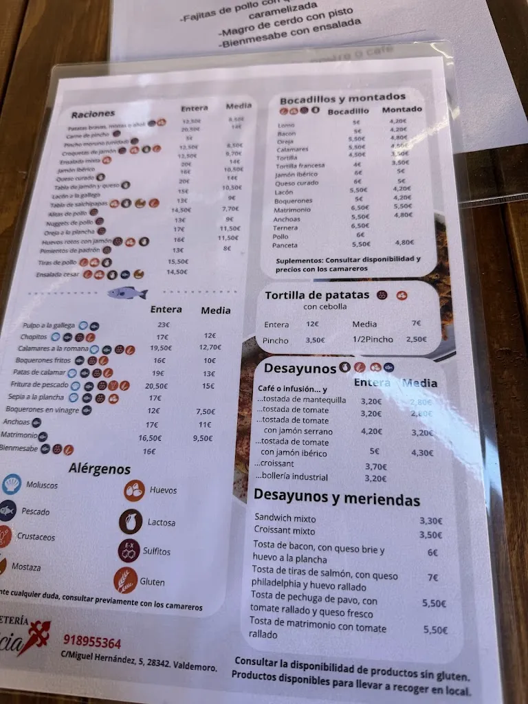 Menu_Bar Galicia_Valdemoro_image_4