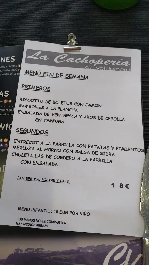 Menu_La Cachopería de Valdemoro_Valdemoro_image_3