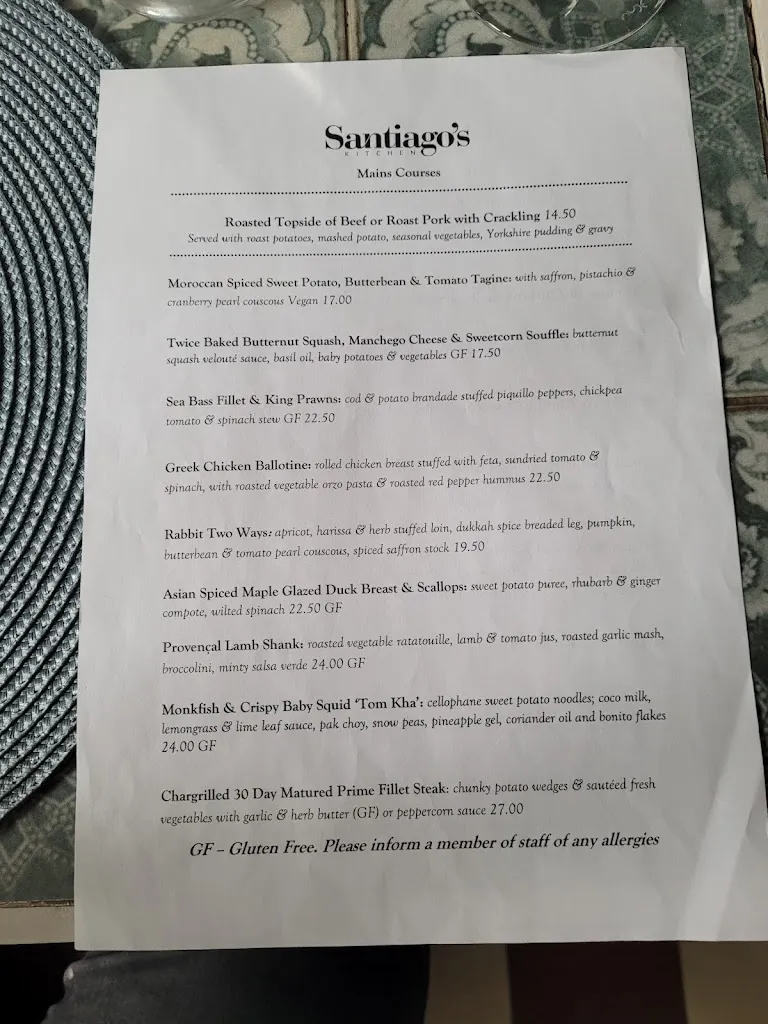 Menu_Santiago's Kitchen_Alhaurín el Grande_image_4