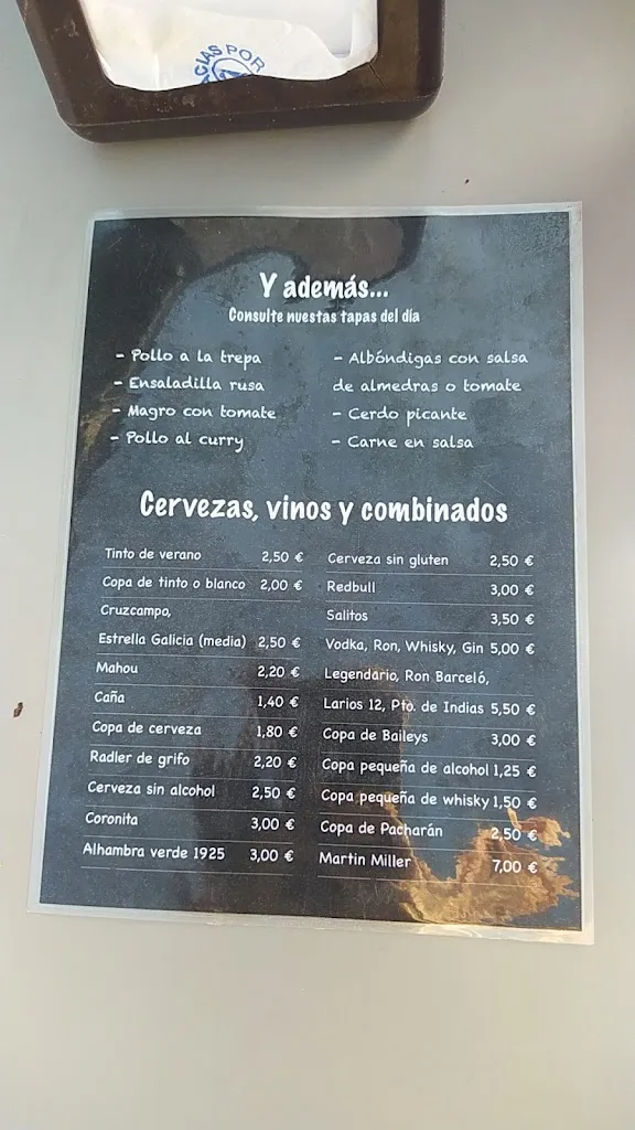 Menu_Taperia Casa La Abuela_Alhaurín el Grande_immagine_1