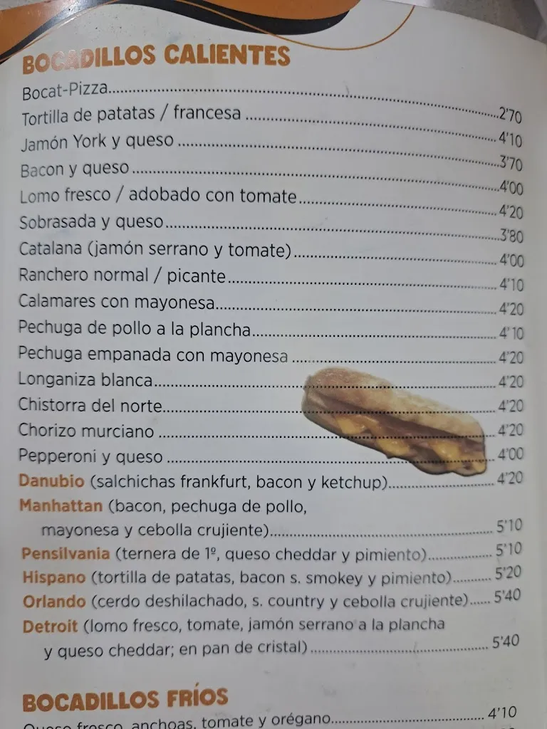 Menu_La Bocatería Experience_Orihuela_immagine_3